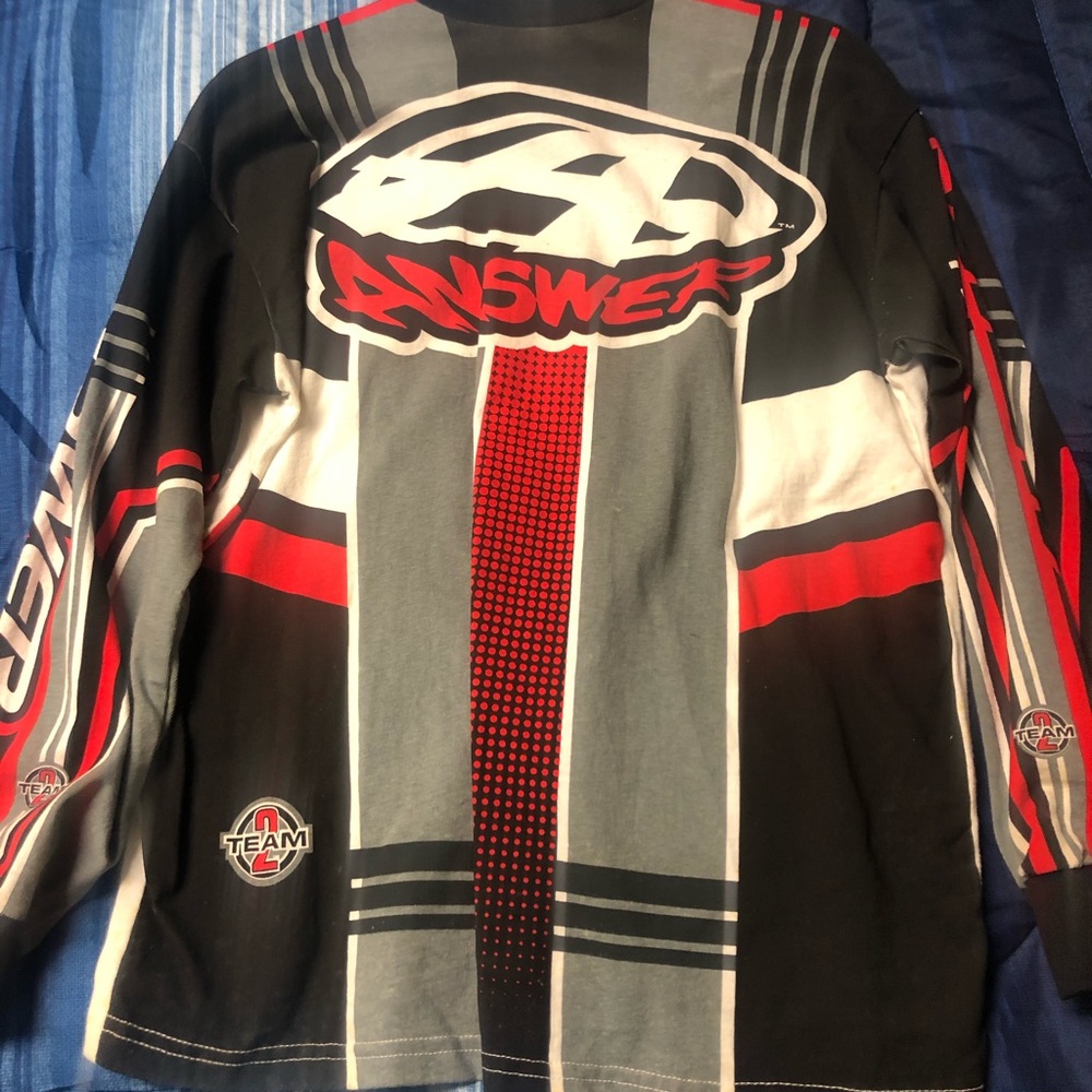 Vintage men’s small cotton answer mx Jersey size
